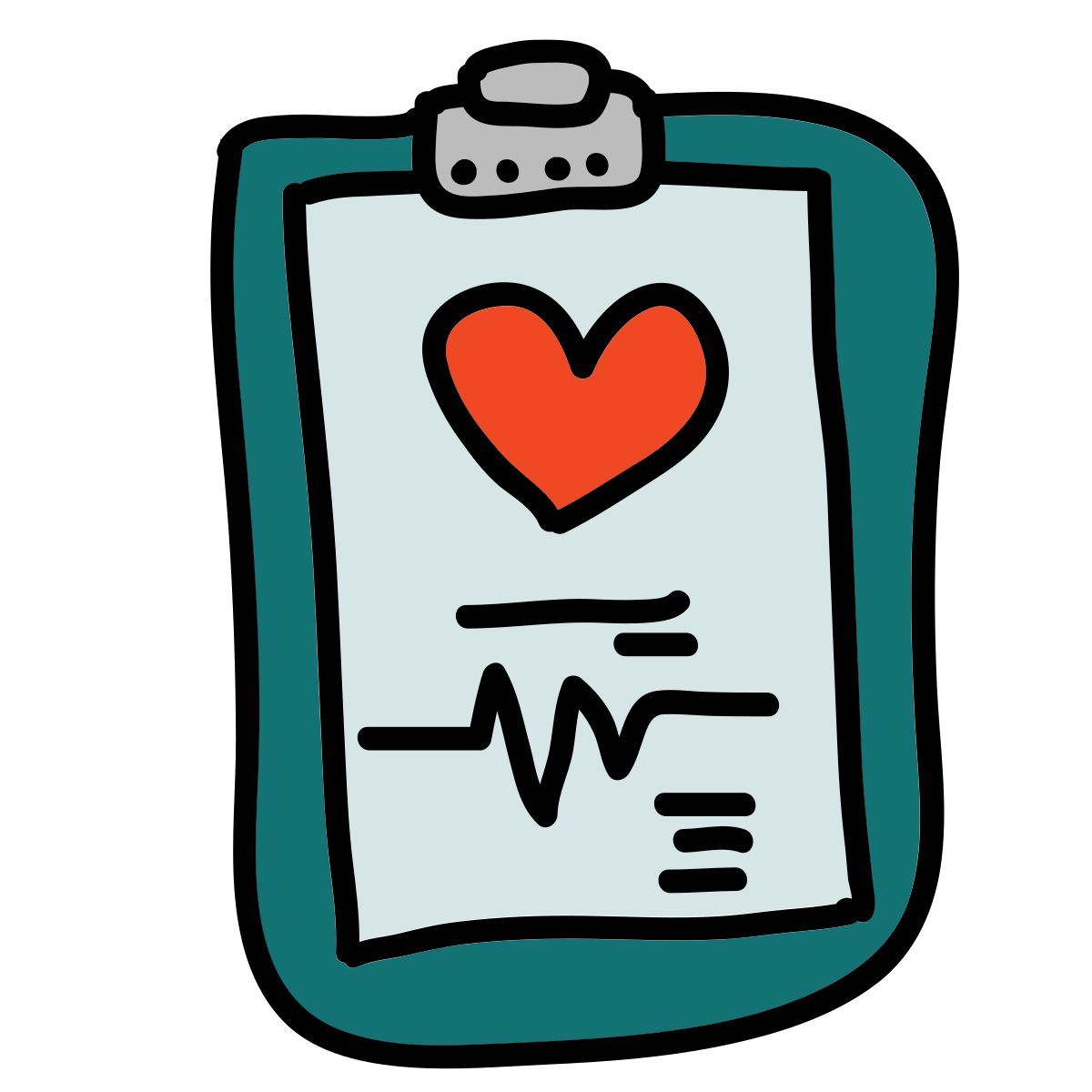 doodle style 治疗清单 icon