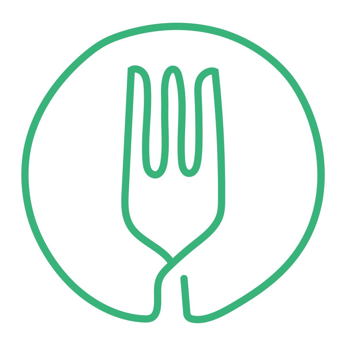 doodle style super mangia icon