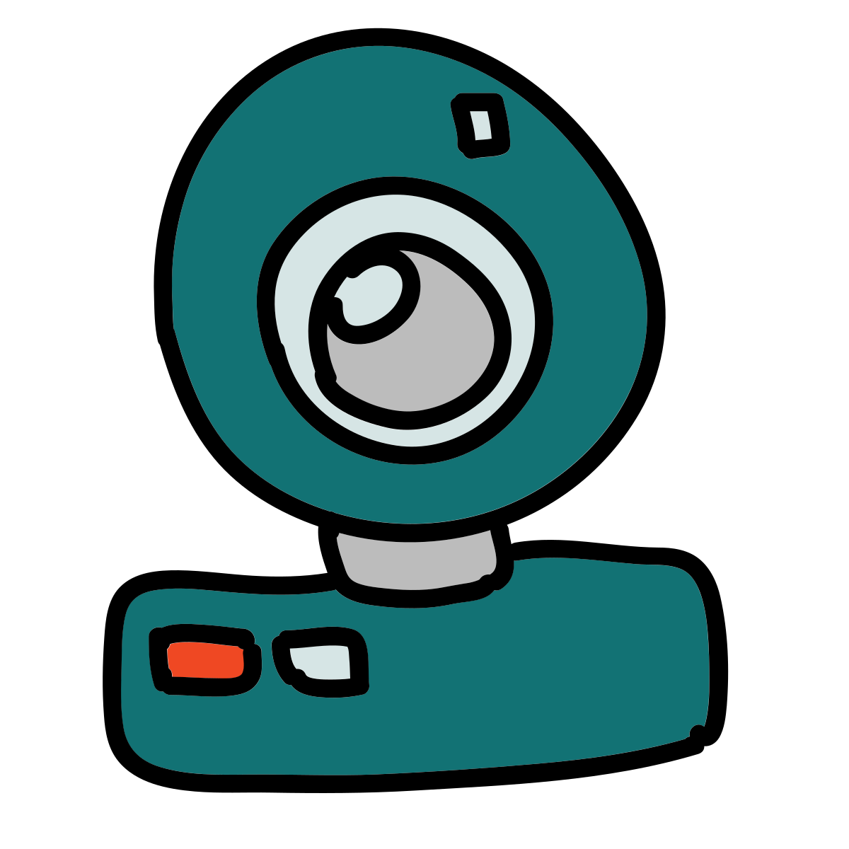 doodle style webcam icon