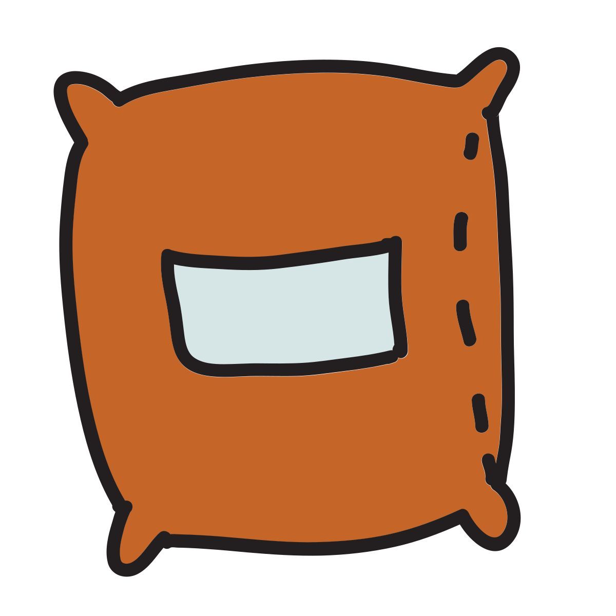 doodle style wheat icon