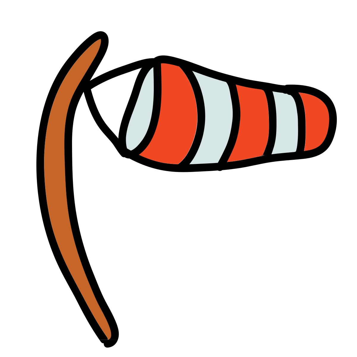 doodle style windsock icon