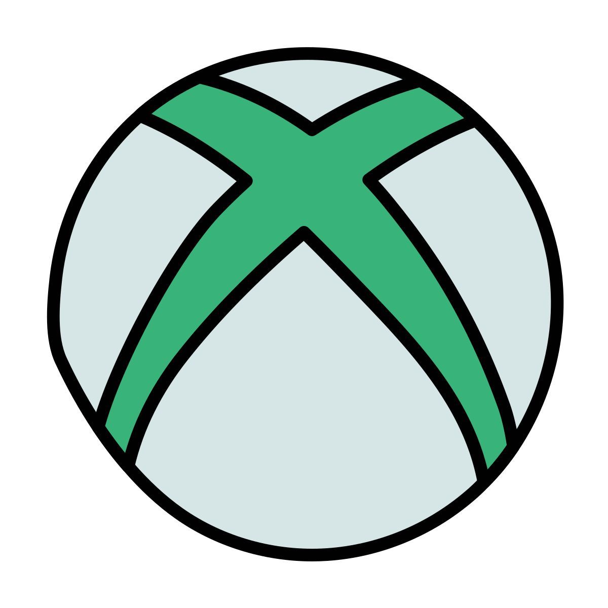doodle style xbox icon