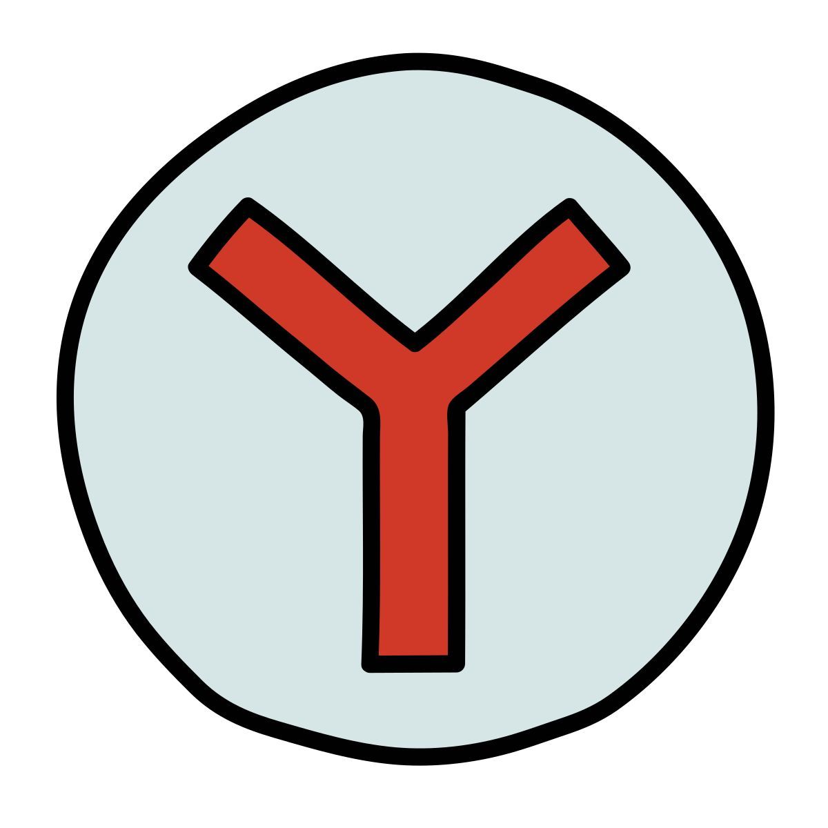 doodle style yandex browser icon