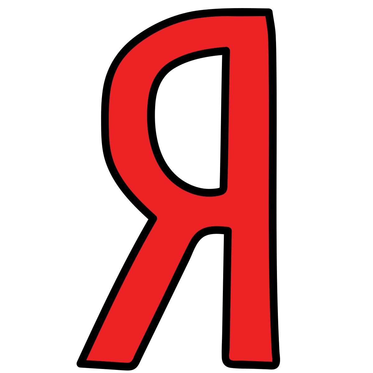 doodle style yandex logo icon