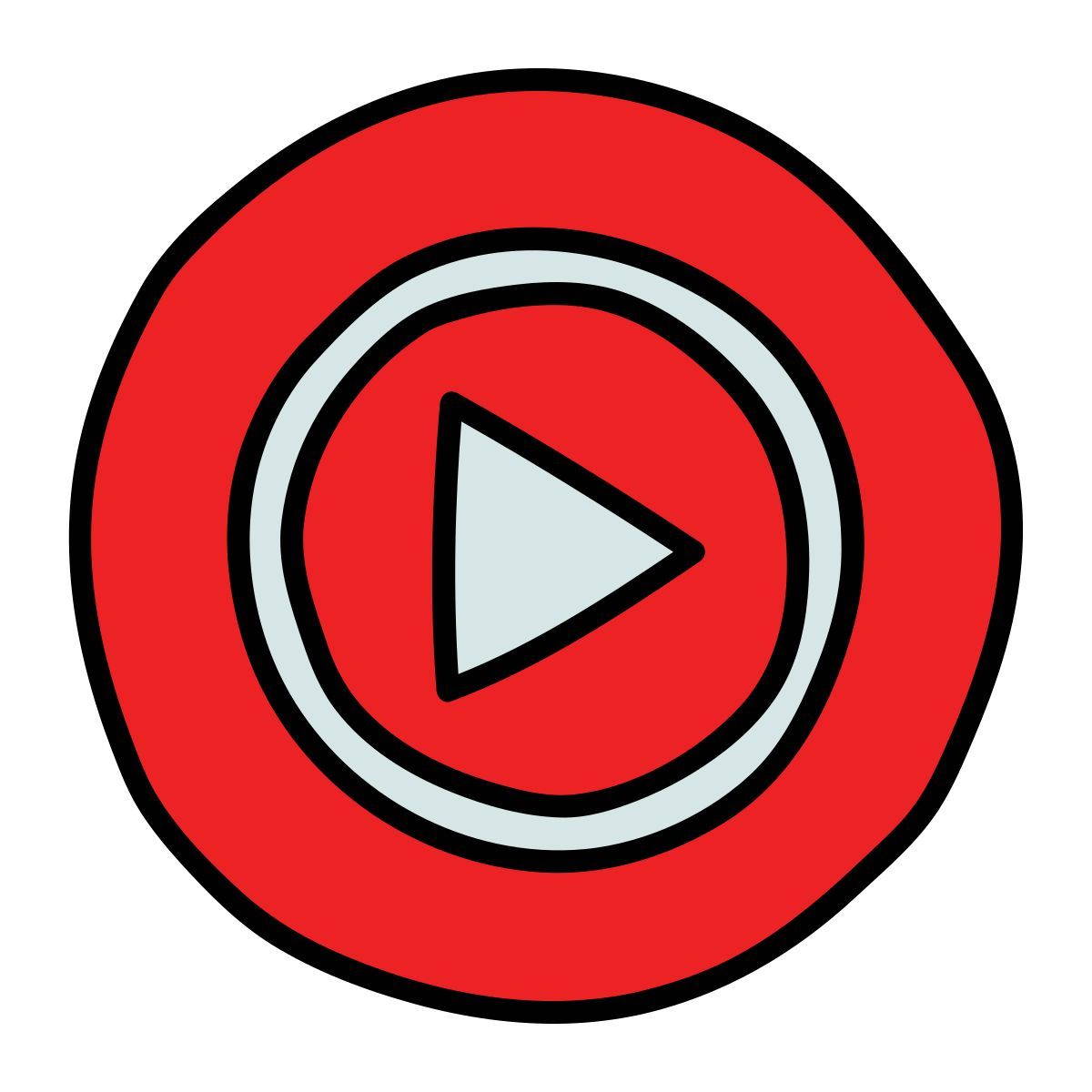doodle style musique youtube icon