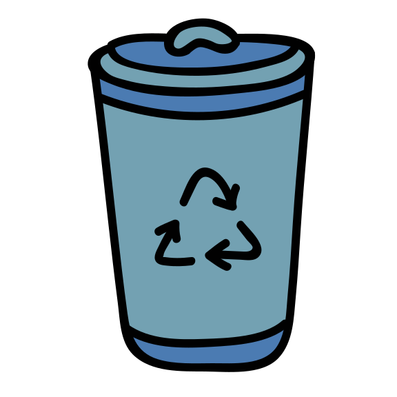 Recycle Bin icon in Doodle Style Recycle Bin icon in Doodle Style
