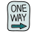 One Way Road Sign icon