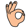 ok hand icon