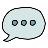 speech bubble-with-dots icon