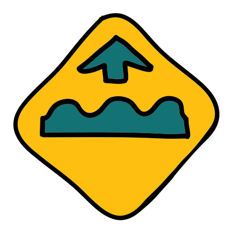 Bumpy Road Sign Icon Free Download Png And Vector