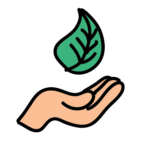 Nature Care Icon In Doodle Style