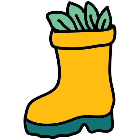 doodle bottes en caoutchouc