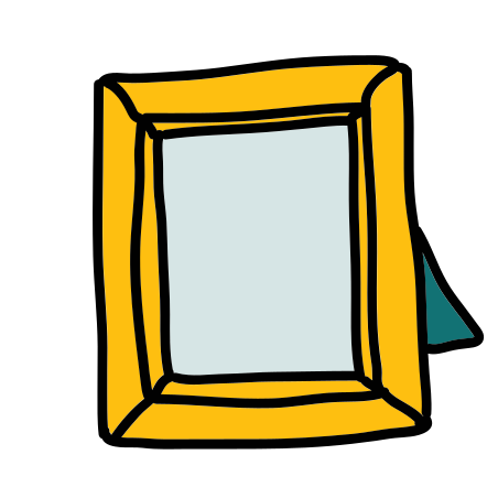 Stehender Bilderrahmen Icon