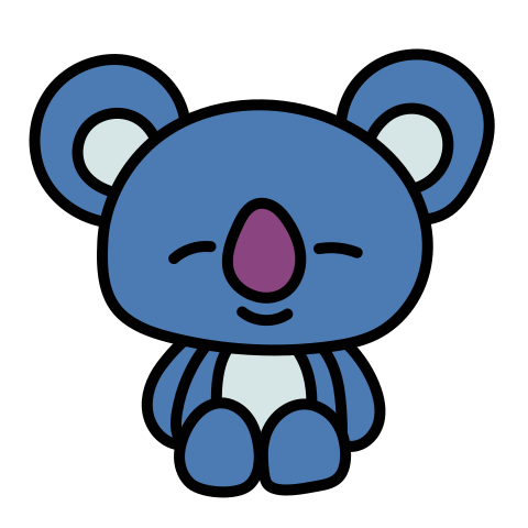 落書き スタイルでの Bt21 Koya のアイコン