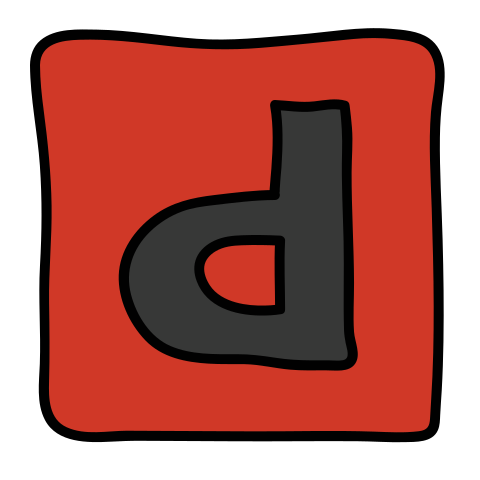 Depop Icon In Doodle Style