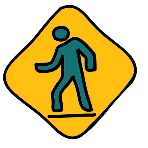 道路標識を歩く人 アイコン 無料ダウンロード Png およびベクター