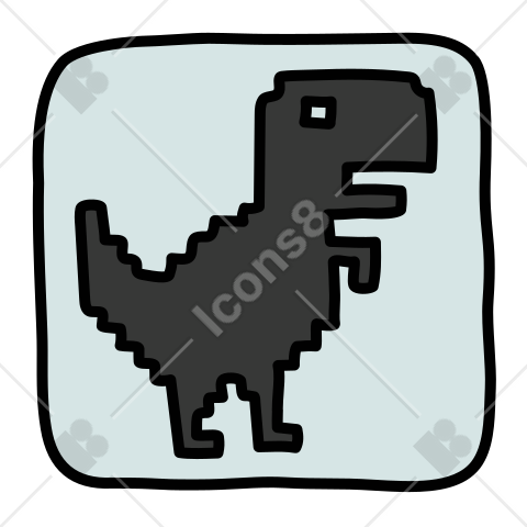 Chrome Dino Surf Doodle - Custom Doodle for Google