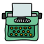 Schreibmaschine mit Papier icon