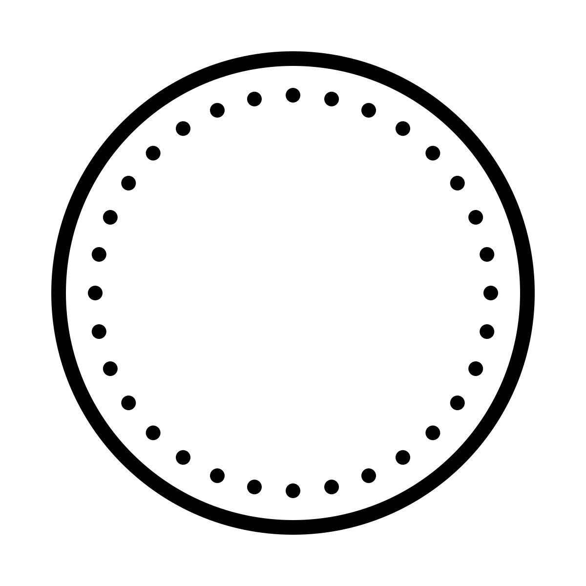 dotted style 0 percent icon