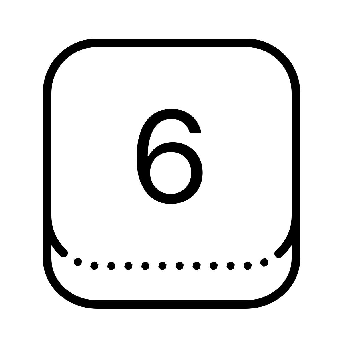 dotted style 6键 icon