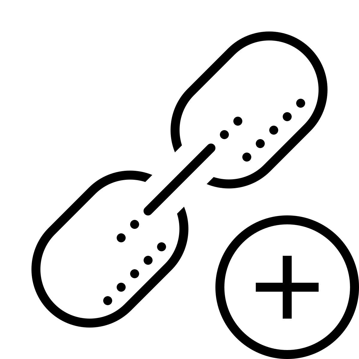 dotted style 링크 추가 icon