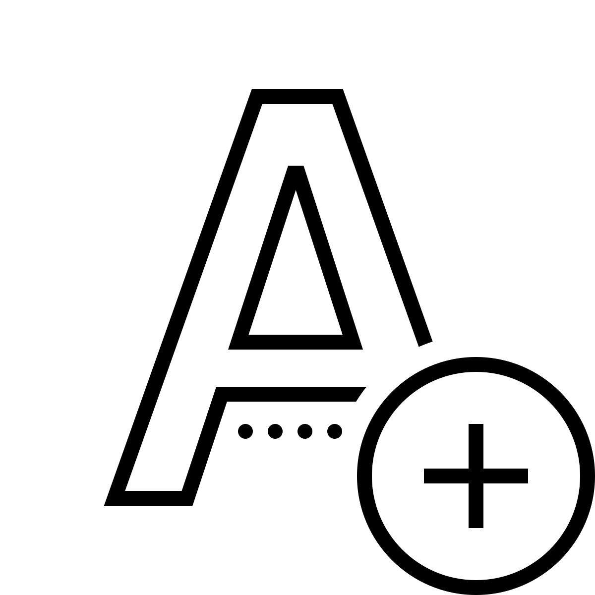 dotted style añadir texto icon