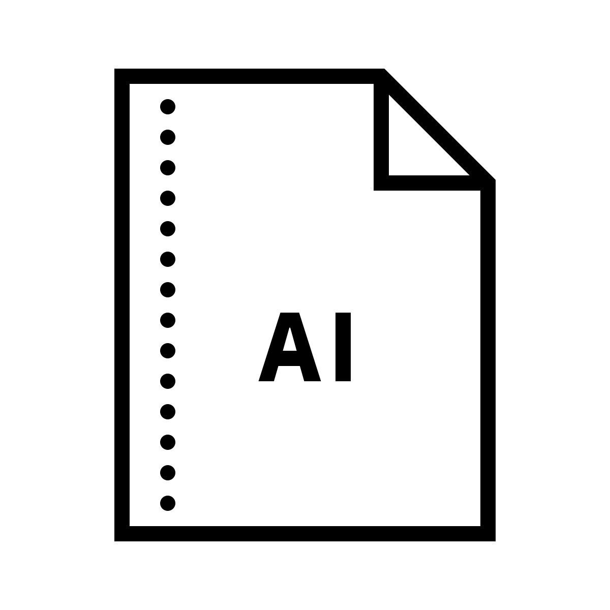 dotted style ai file icon