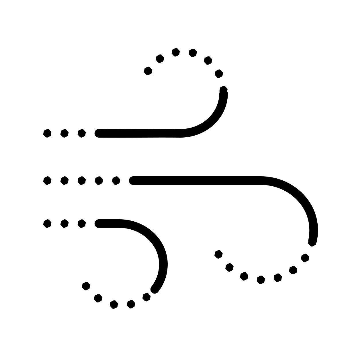 dotted style elemento aire icon