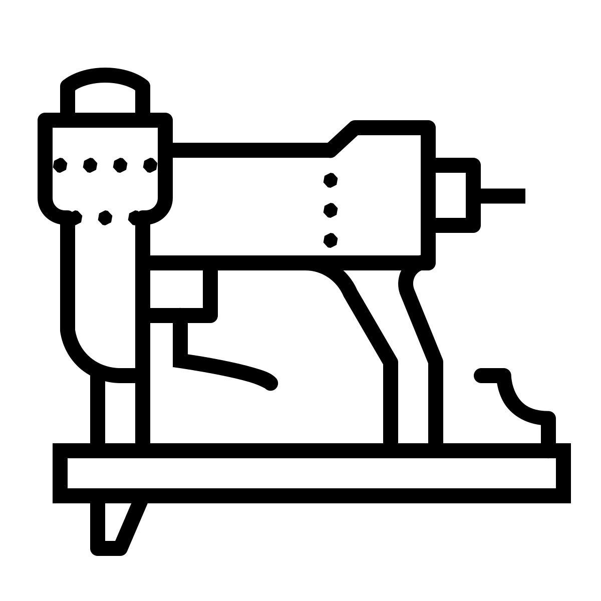 dotted style air staple gun icon