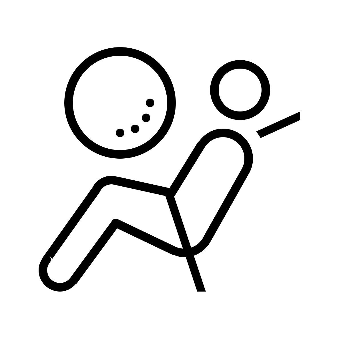 dotted style airbag activado icon