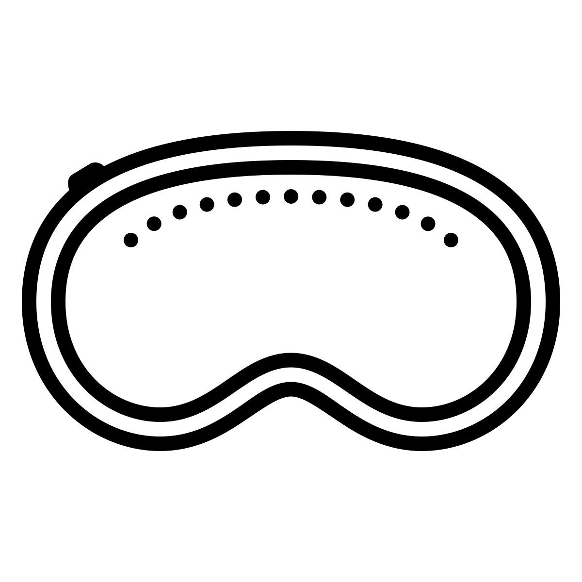 dotted style 사과 비전 프로 icon