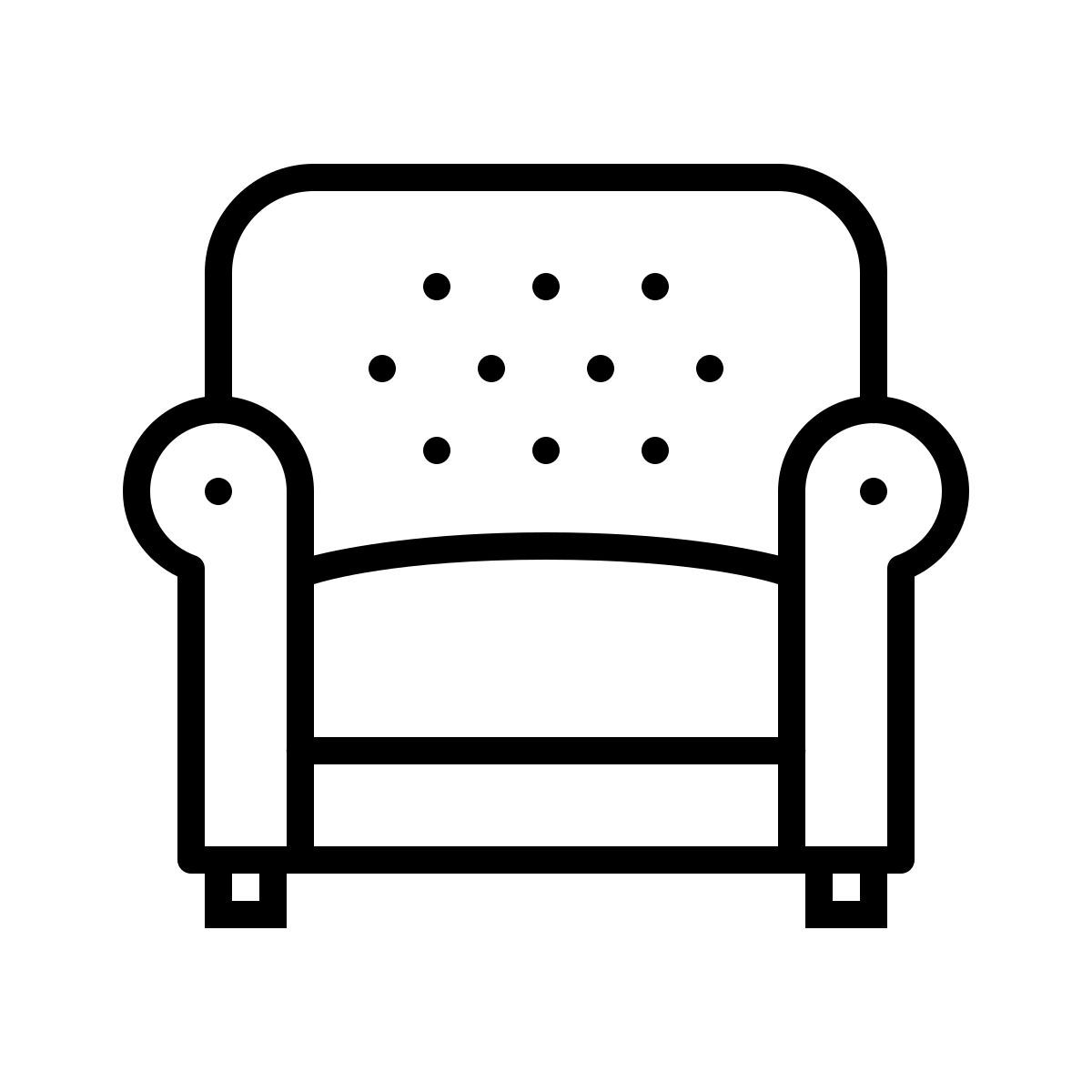 dotted style 扶手椅 icon