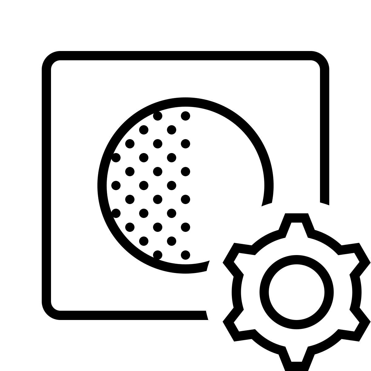 dotted style 자동 밝기 icon