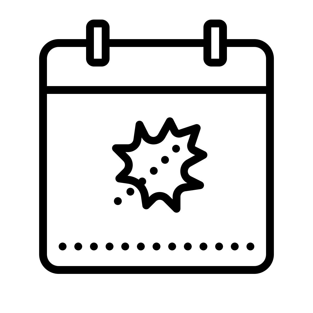 dotted style autunno icon