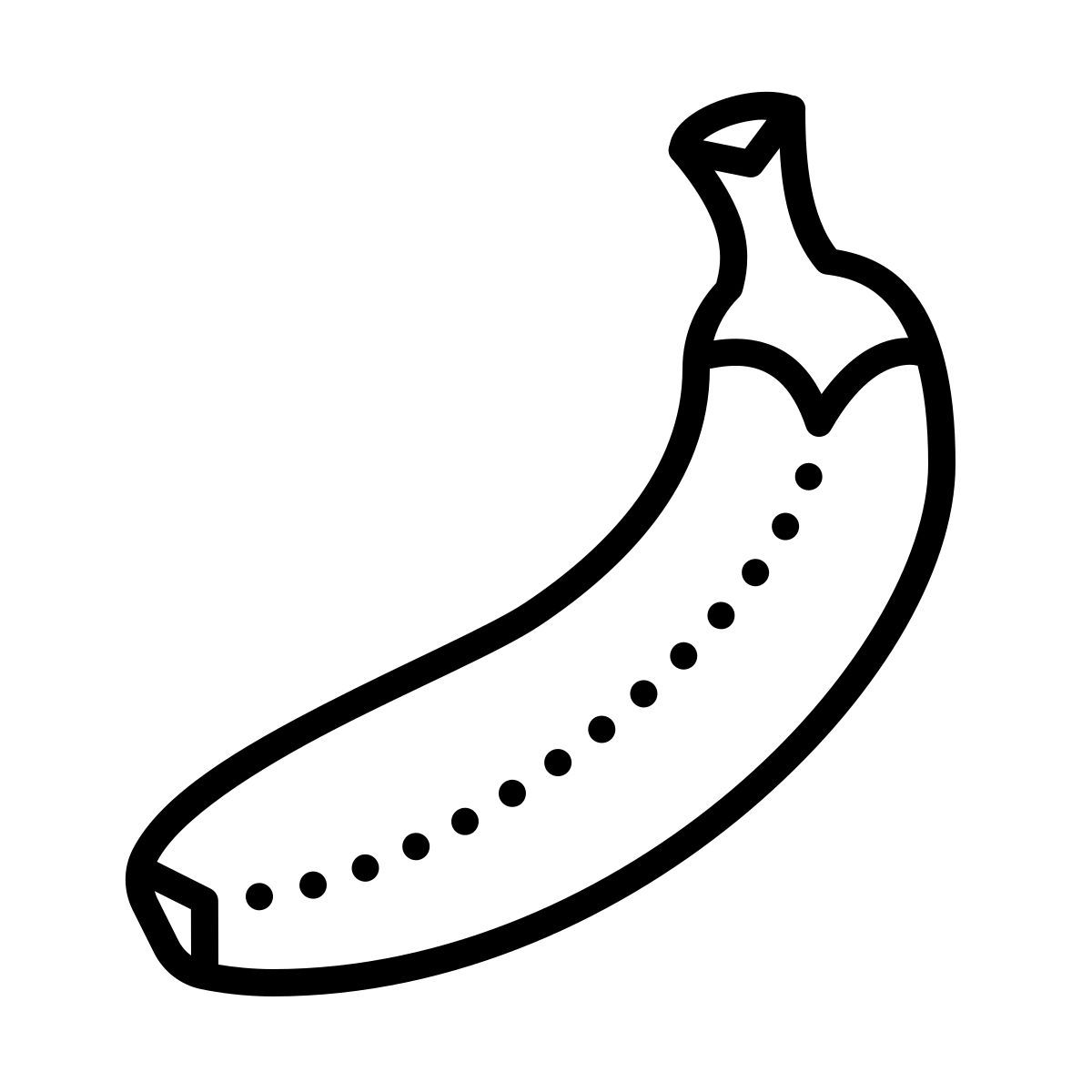 dotted style plátano icon