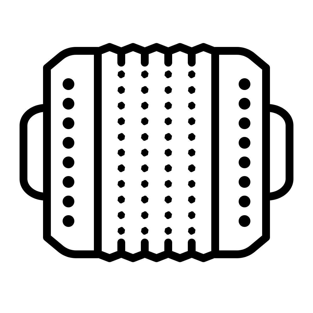 dotted style musical instrument icon