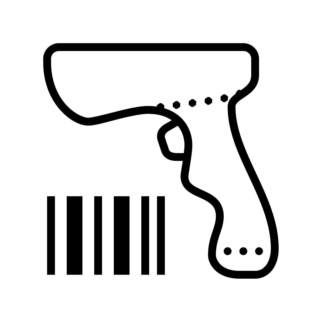 dotted style 条形码扫描器 icon