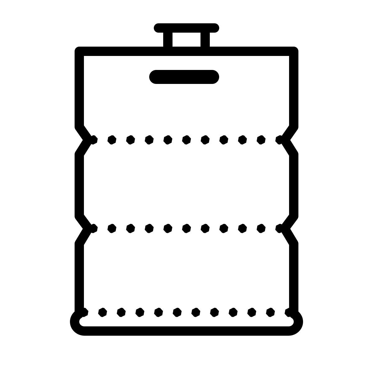 dotted style beer keg icon
