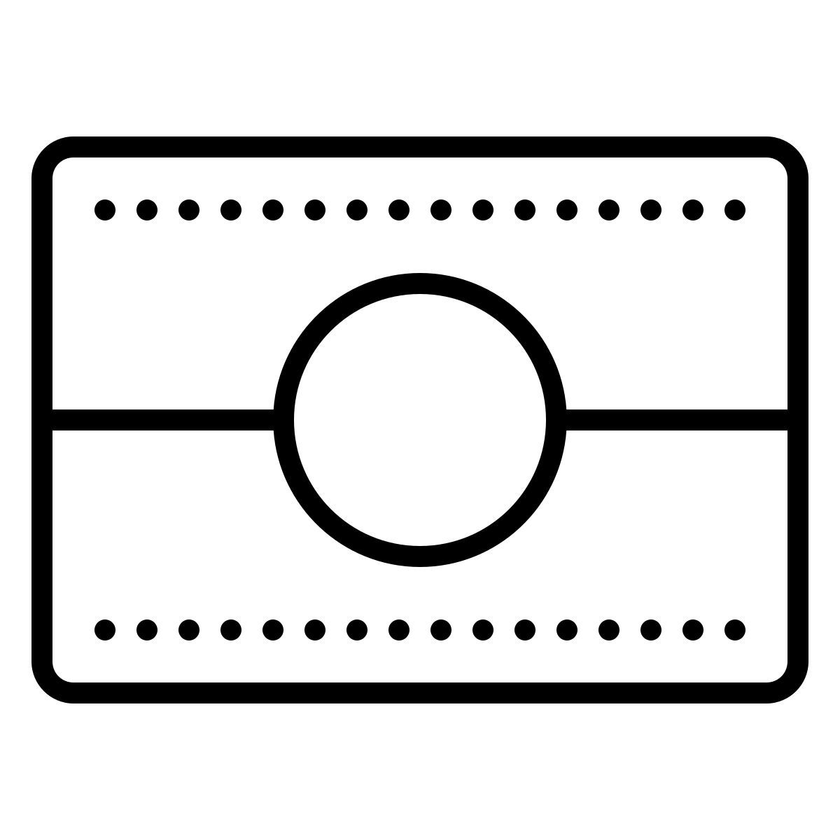 dotted style pasaporte biométrico icon