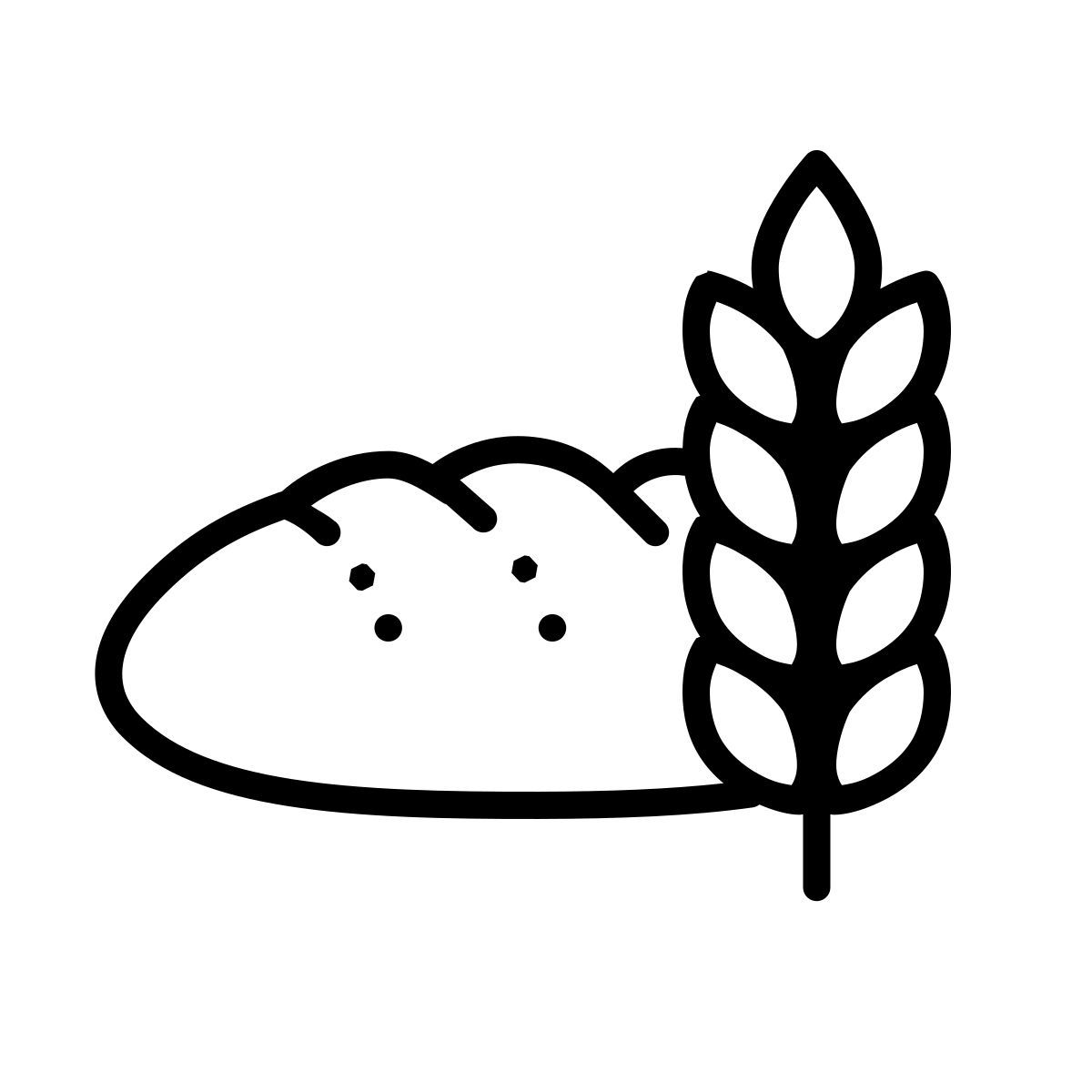 dotted style pan y centeno icon