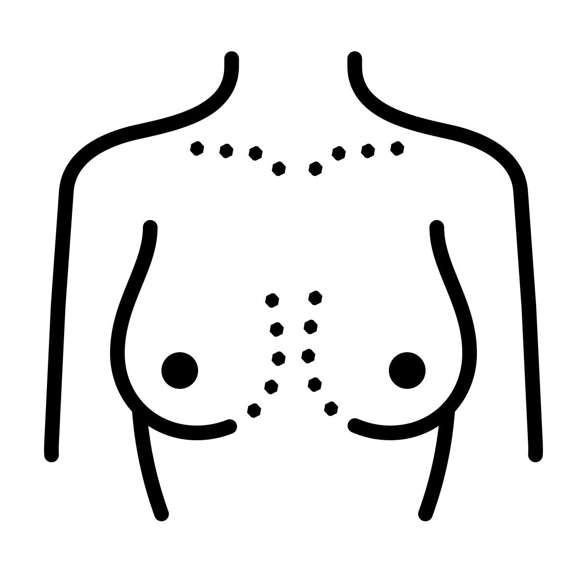 dotted style tette icon