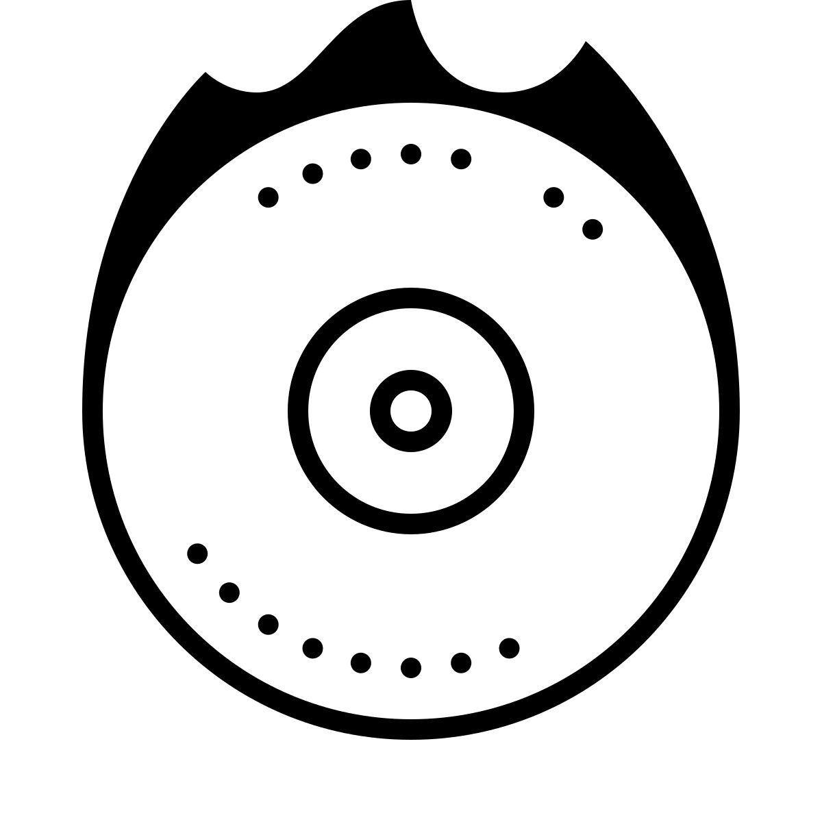 dotted style 刻录cd icon