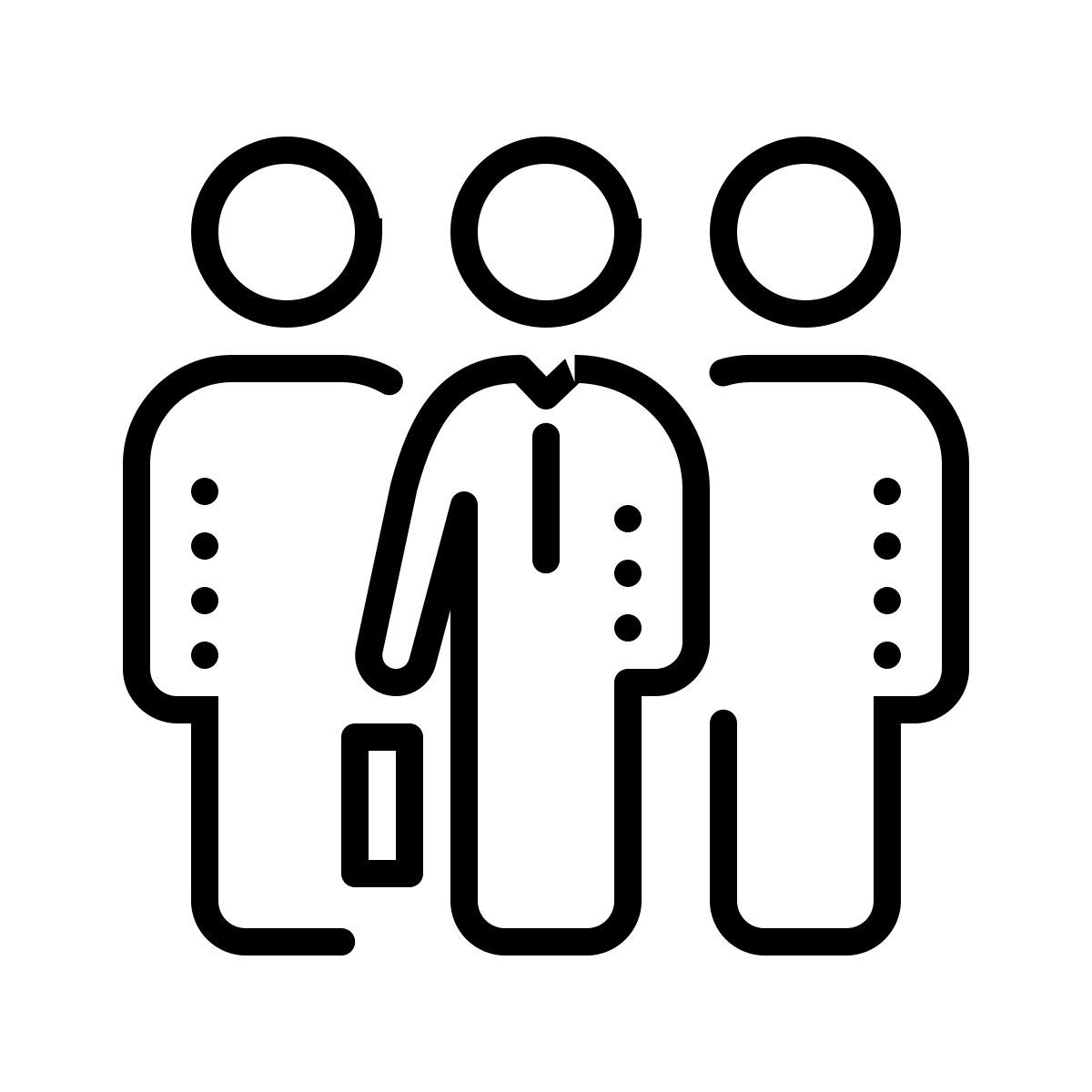 dotted style grupo de negocios icon