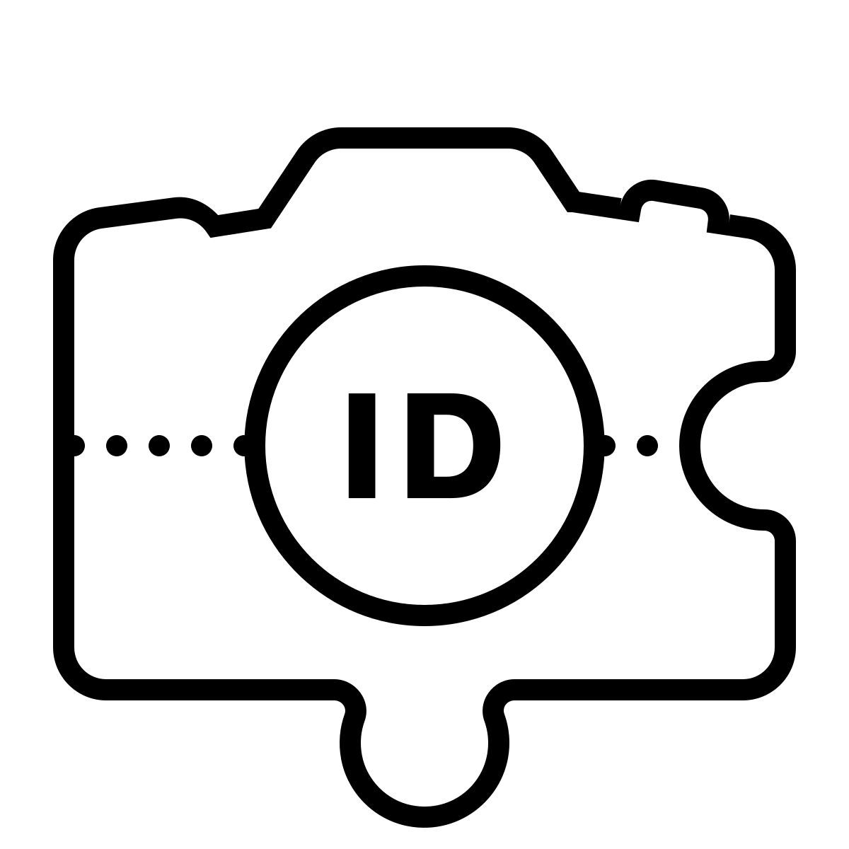 dotted style 카메라의 addon 식별 icon