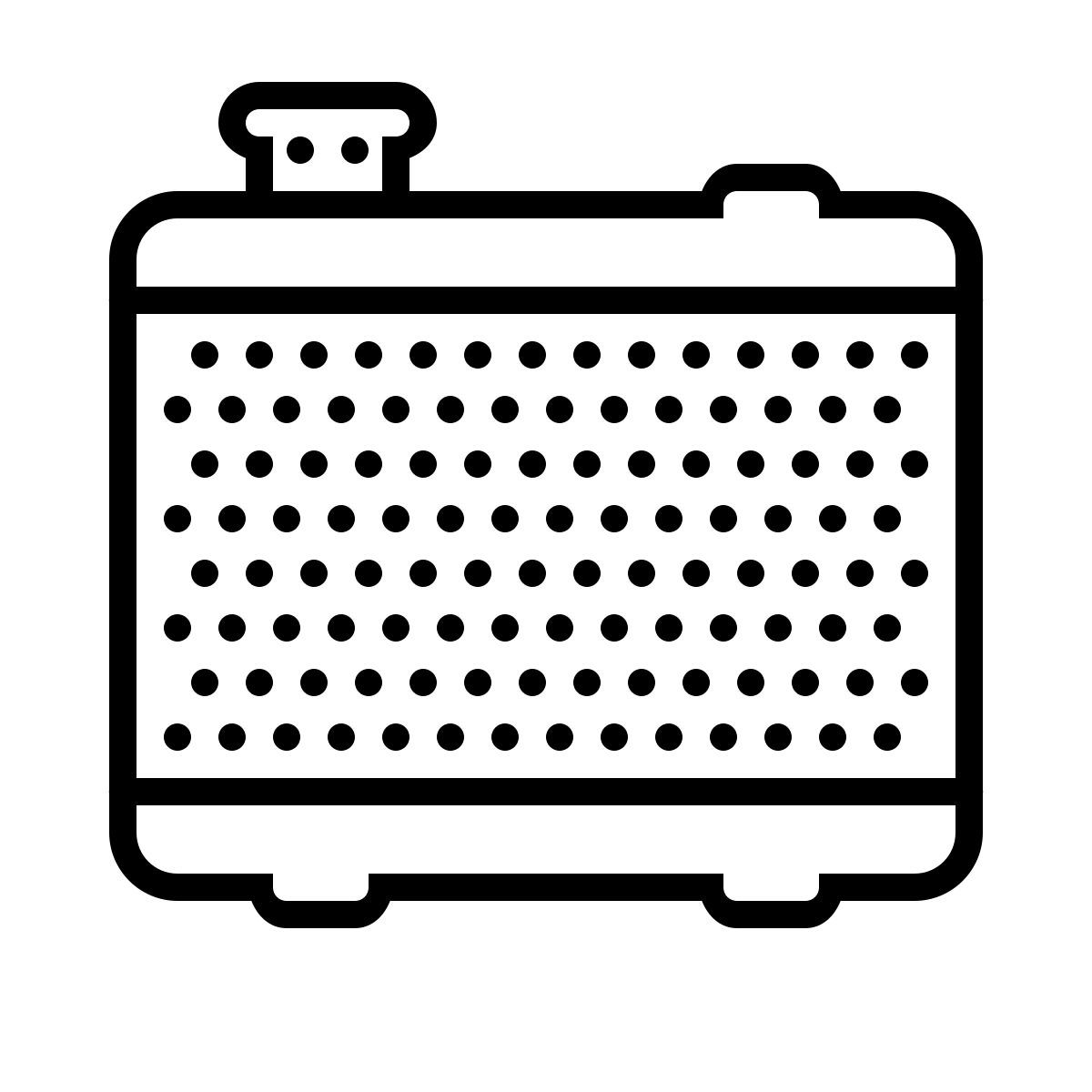 dotted style radiateur de voiture icon