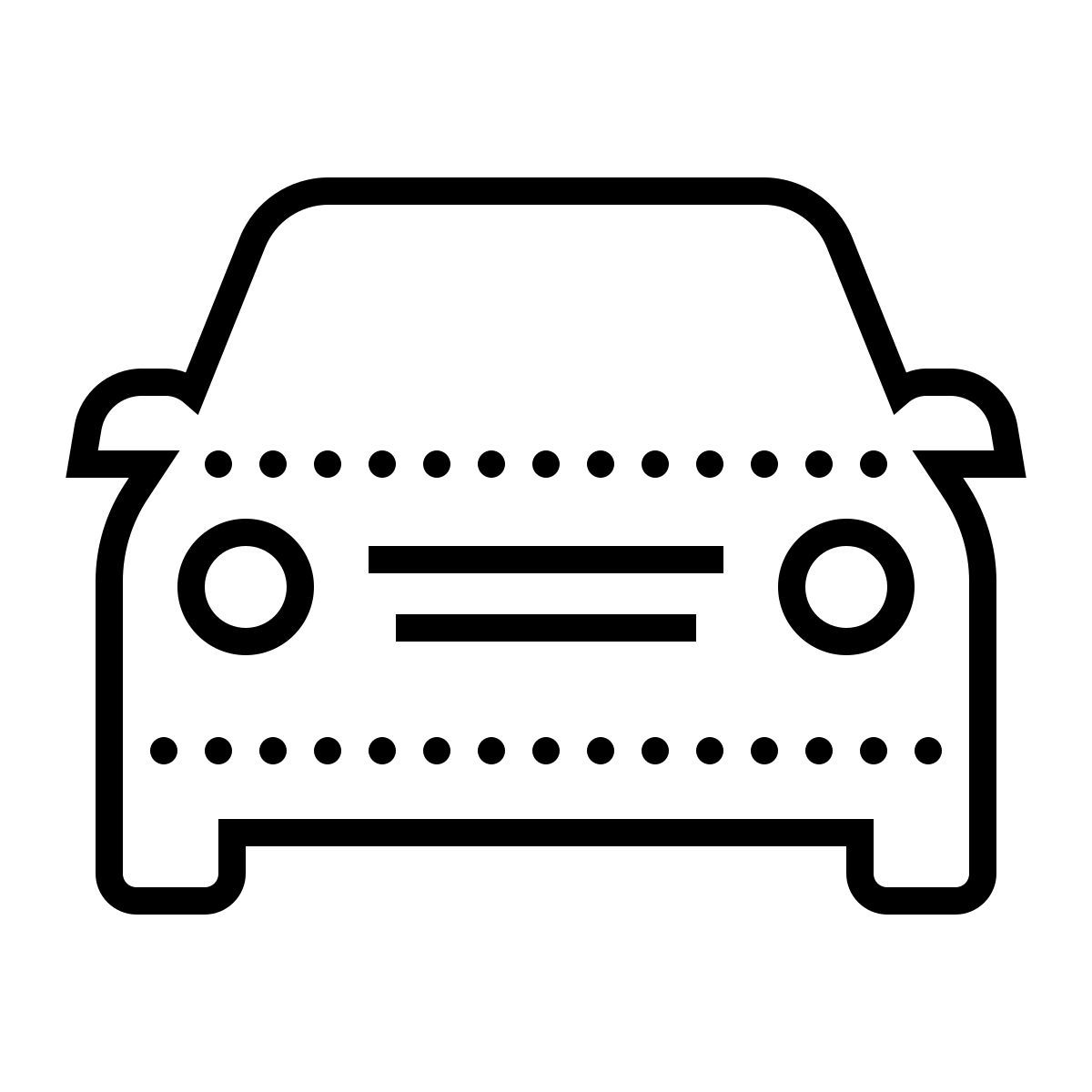 dotted style coche icon
