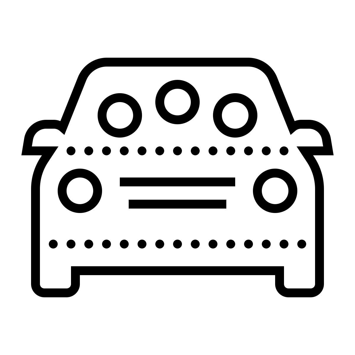 dotted style carpool icon