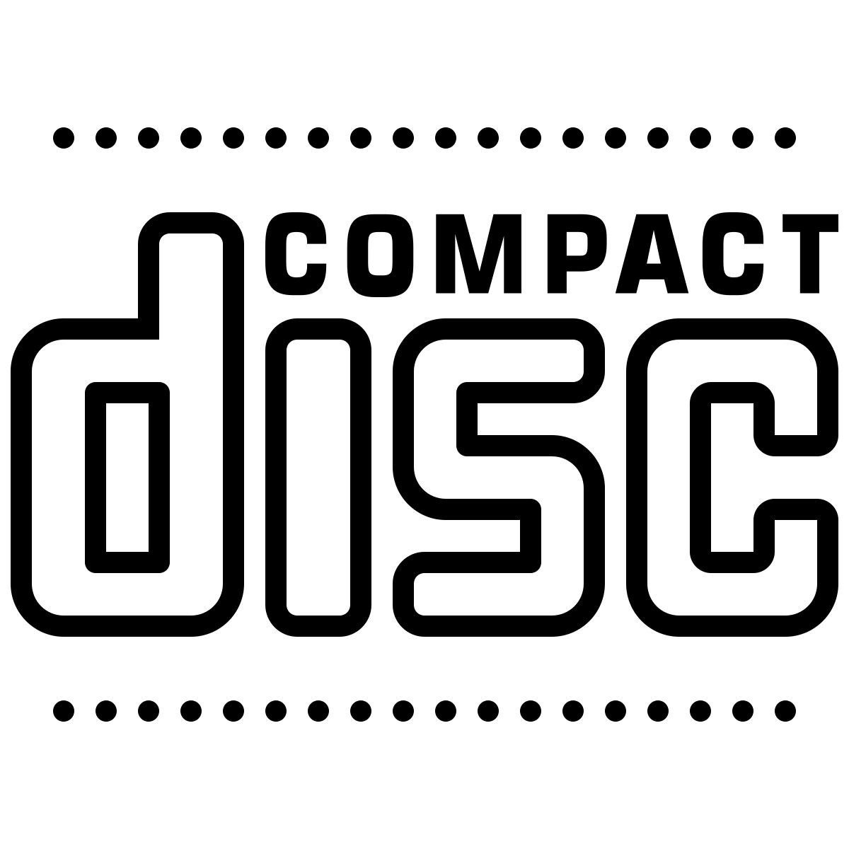 dotted style cd标志 icon