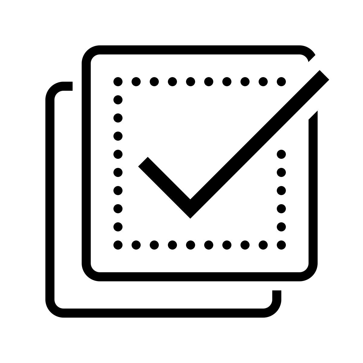 dotted style 모두 확인 icon