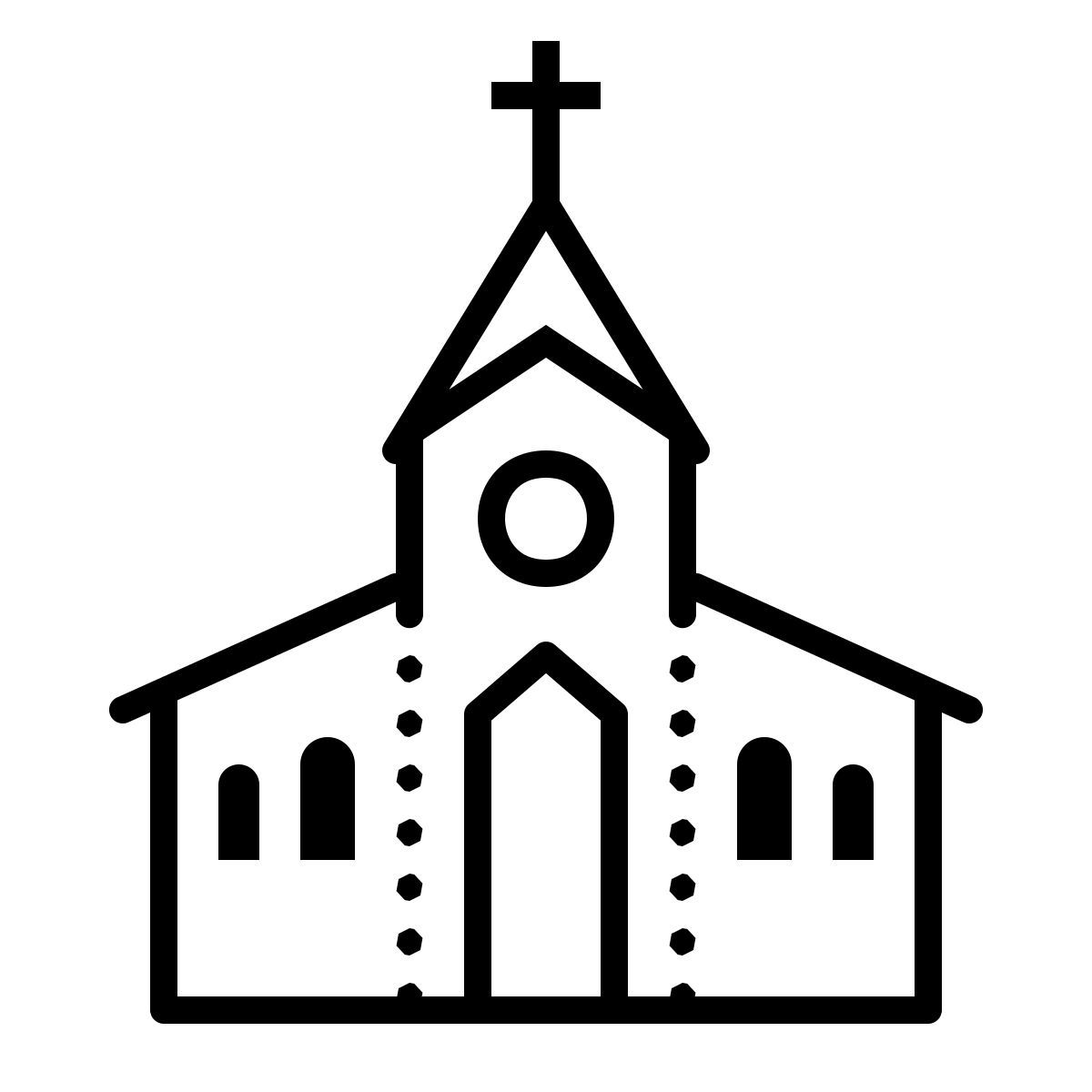 dotted style 教堂 icon